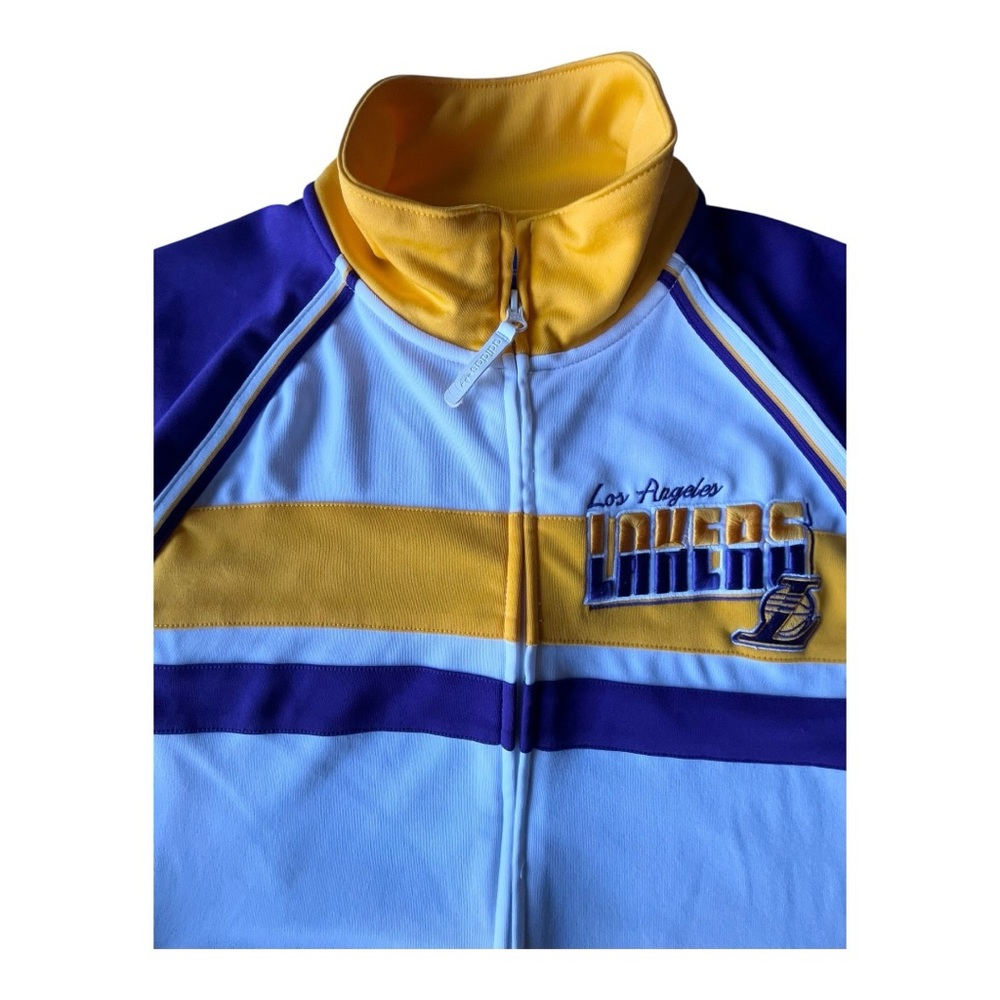 adidas Originals LA Lakers NBA Full Zip Track Jacket, Medium - Picture 4 of 8